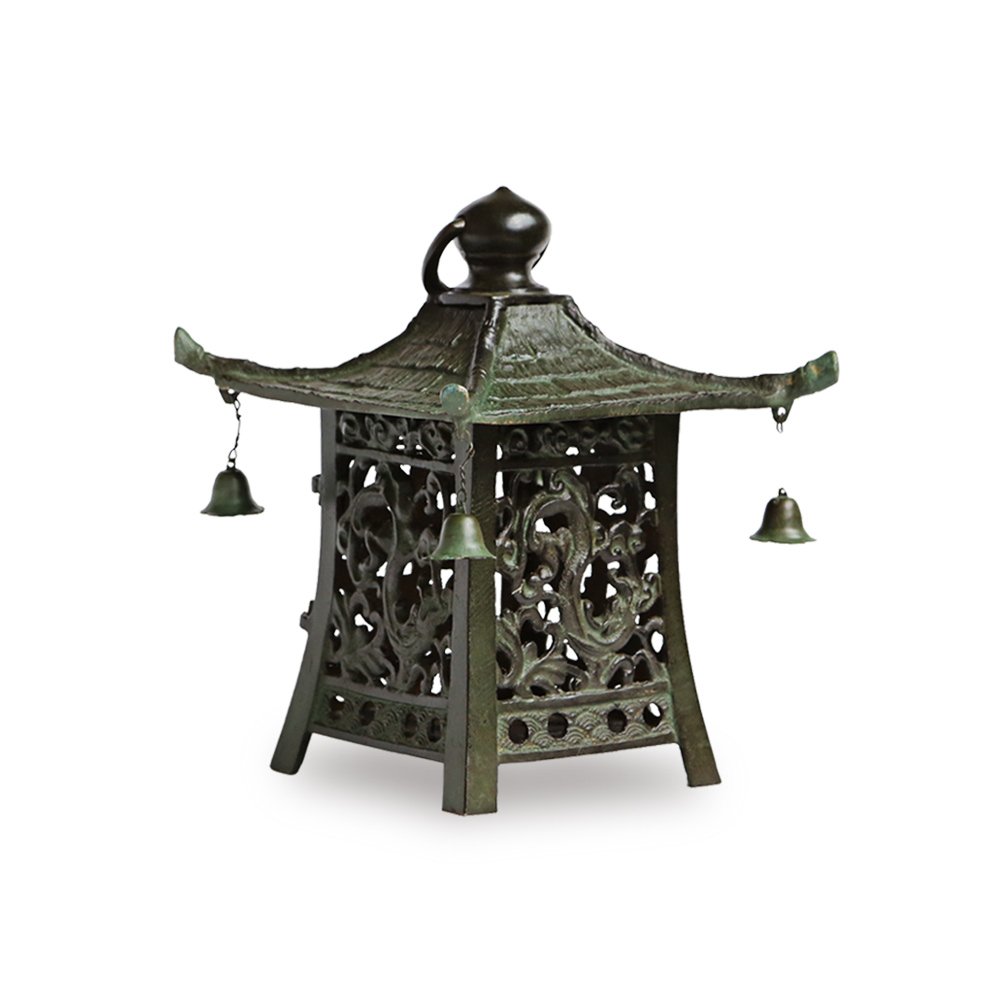 Amazon.co.jp: 灯篭 吊灯篭 高岡銅器 四角 灯籠 小 : ホーム＆キッチン