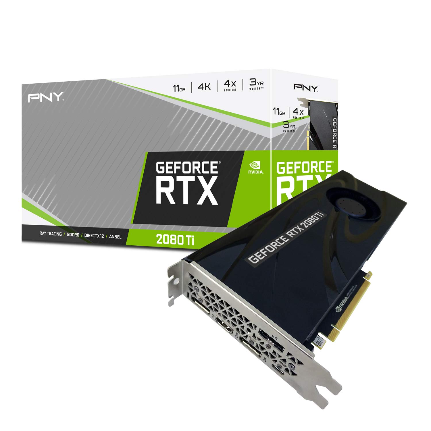 Amazon.com: PNY VCG2080T11BLMPB GeForce RTX 2080 Ti 11GB Blower