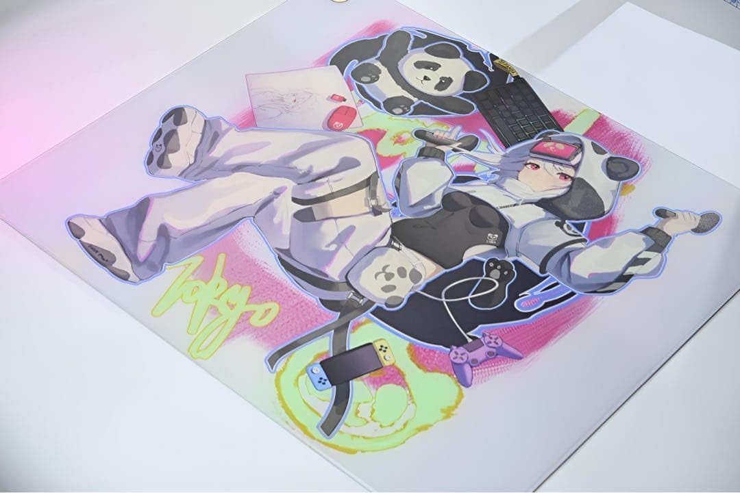Amazon.co.jp: Uncle Panda NODE Glass Mousepad 490×420mm 高精度