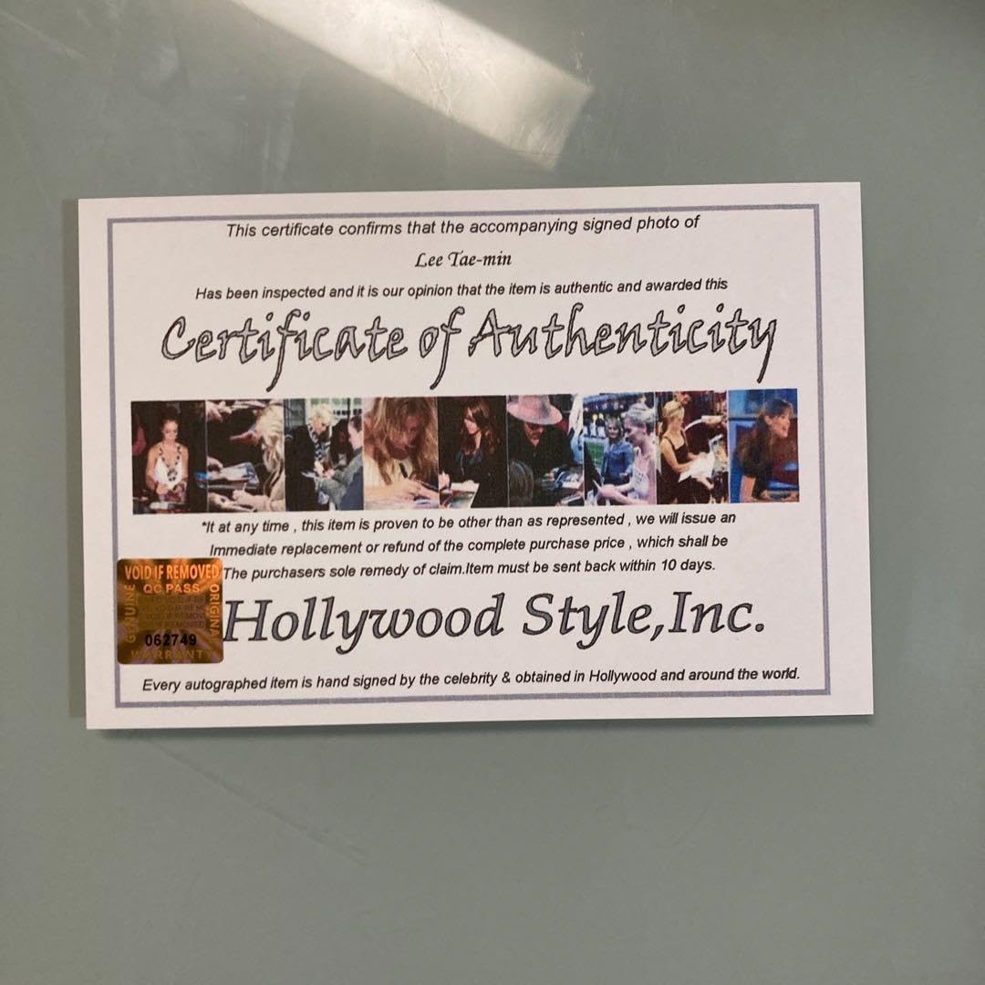Amazon.co.jp: テミン直筆サイン入り2Lサイズ写真…Lee Tae-min…SHINee