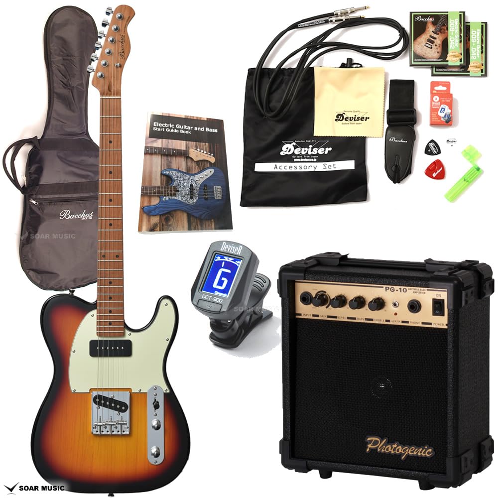 Amazon | Bacchus バッカス BTE-2-RSM/M エレキギター 初心者セット