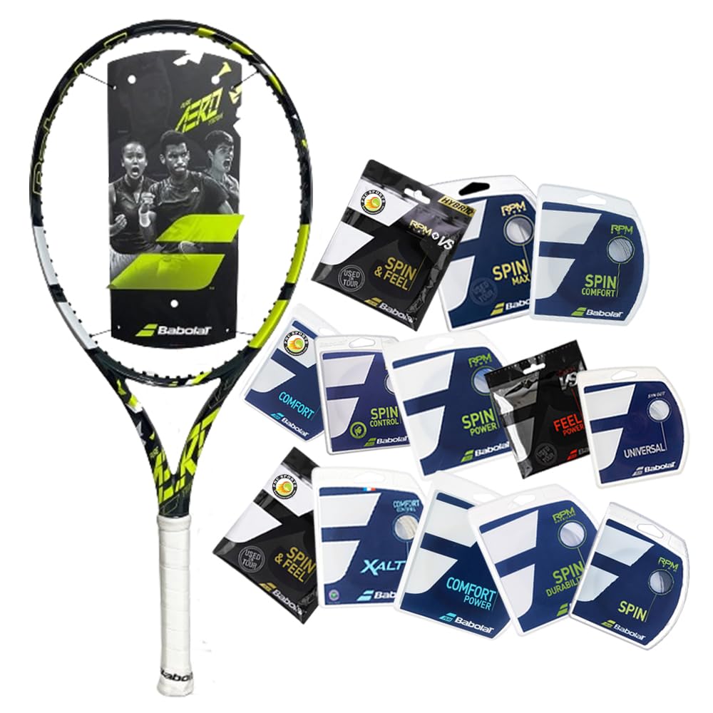 Amazon | Babolat Pure Aero チームテニスラケット (ストリングと