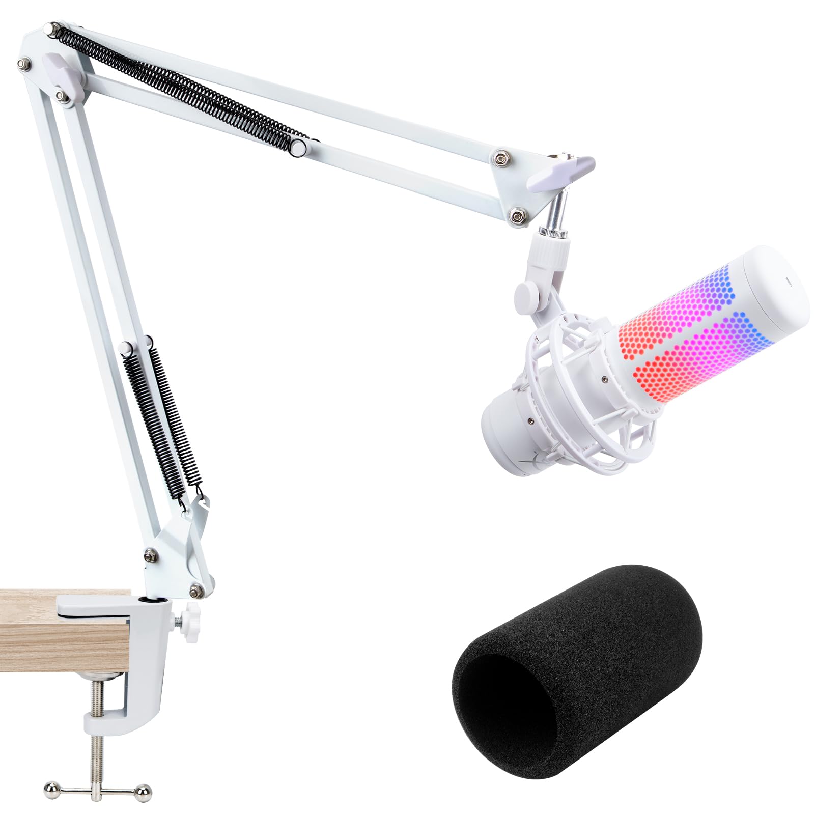 Amazon.com: For HyperX QuadCast S White Boom Arm - White Mic Arm