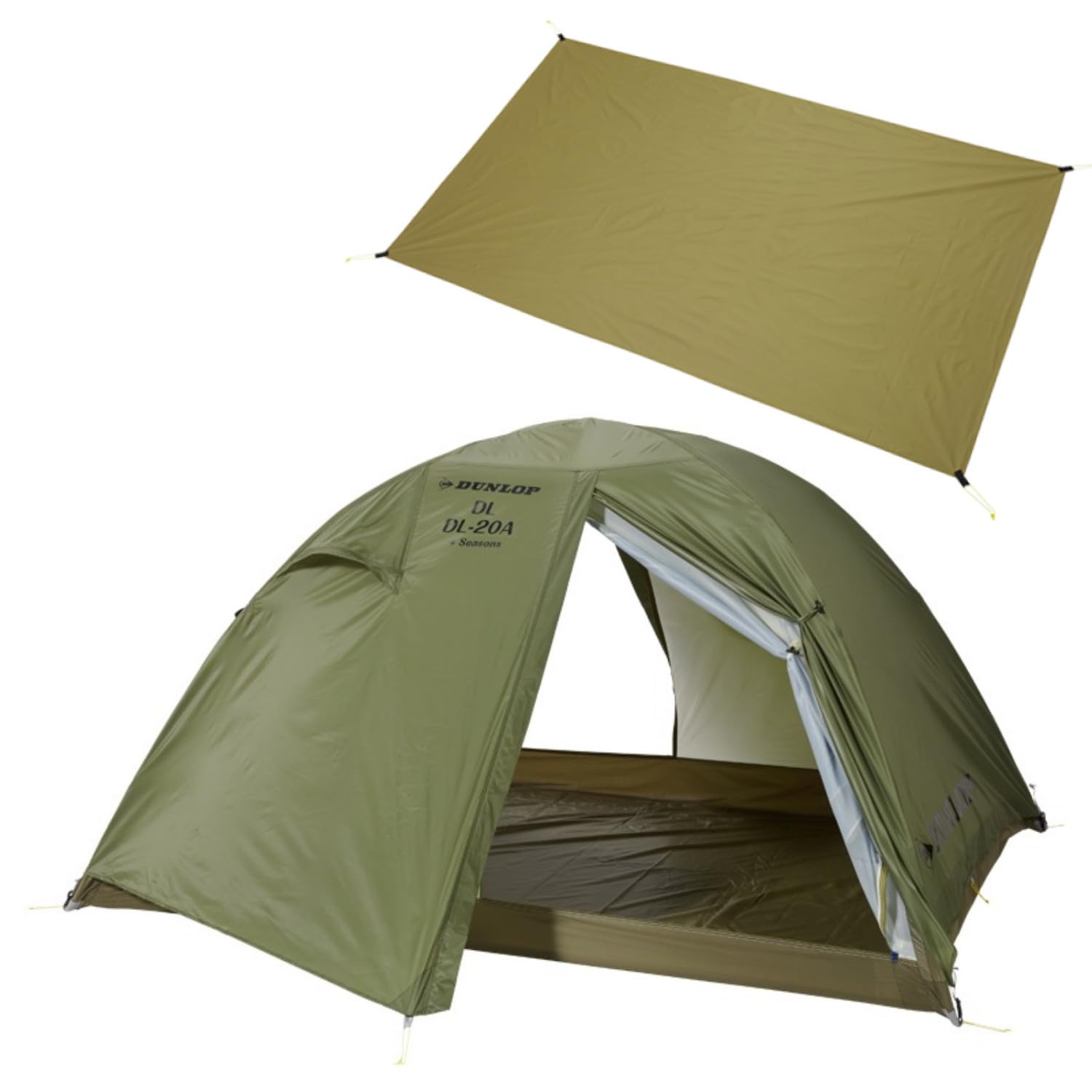 Amazon.co.jp: ダンロップ 両入口軽量ダブルウォールテント 2人用 DL