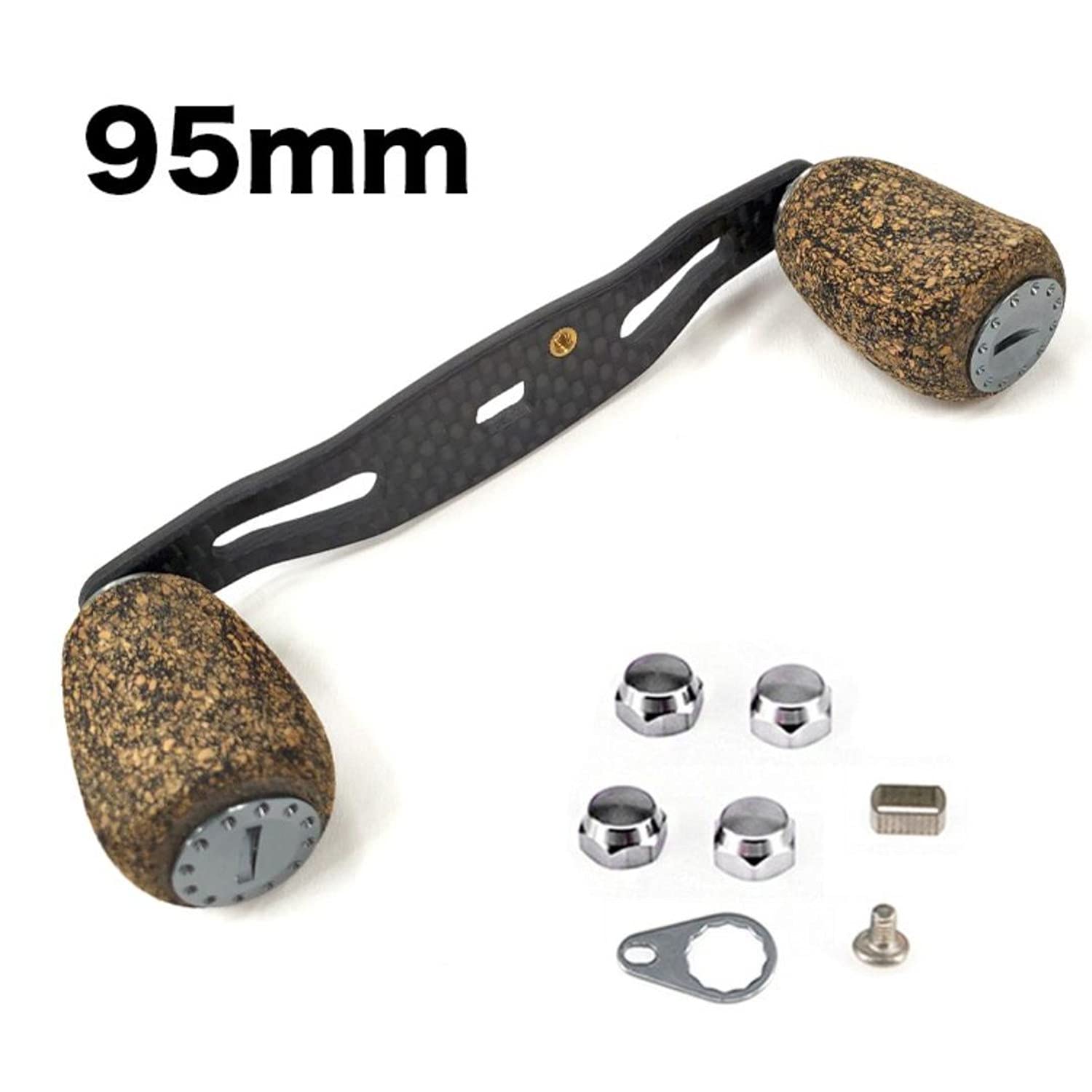 Amazon | VISPREA リール カーボン パーツ ベイトリール ハンドル 95mm