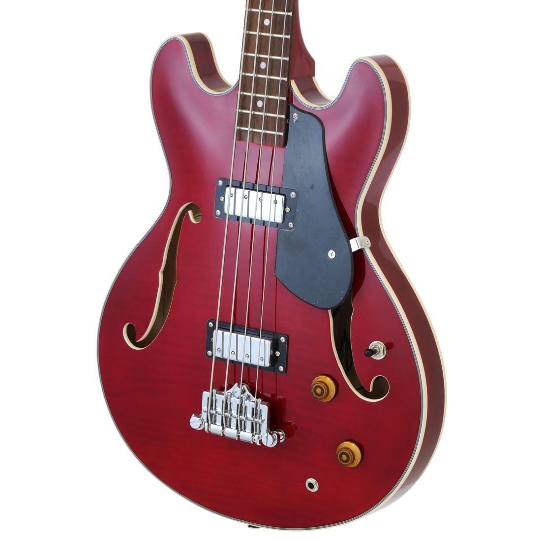 Amazon.co.jp: AriaProII セミアコベース ワインレッド TAB-Classic/FM