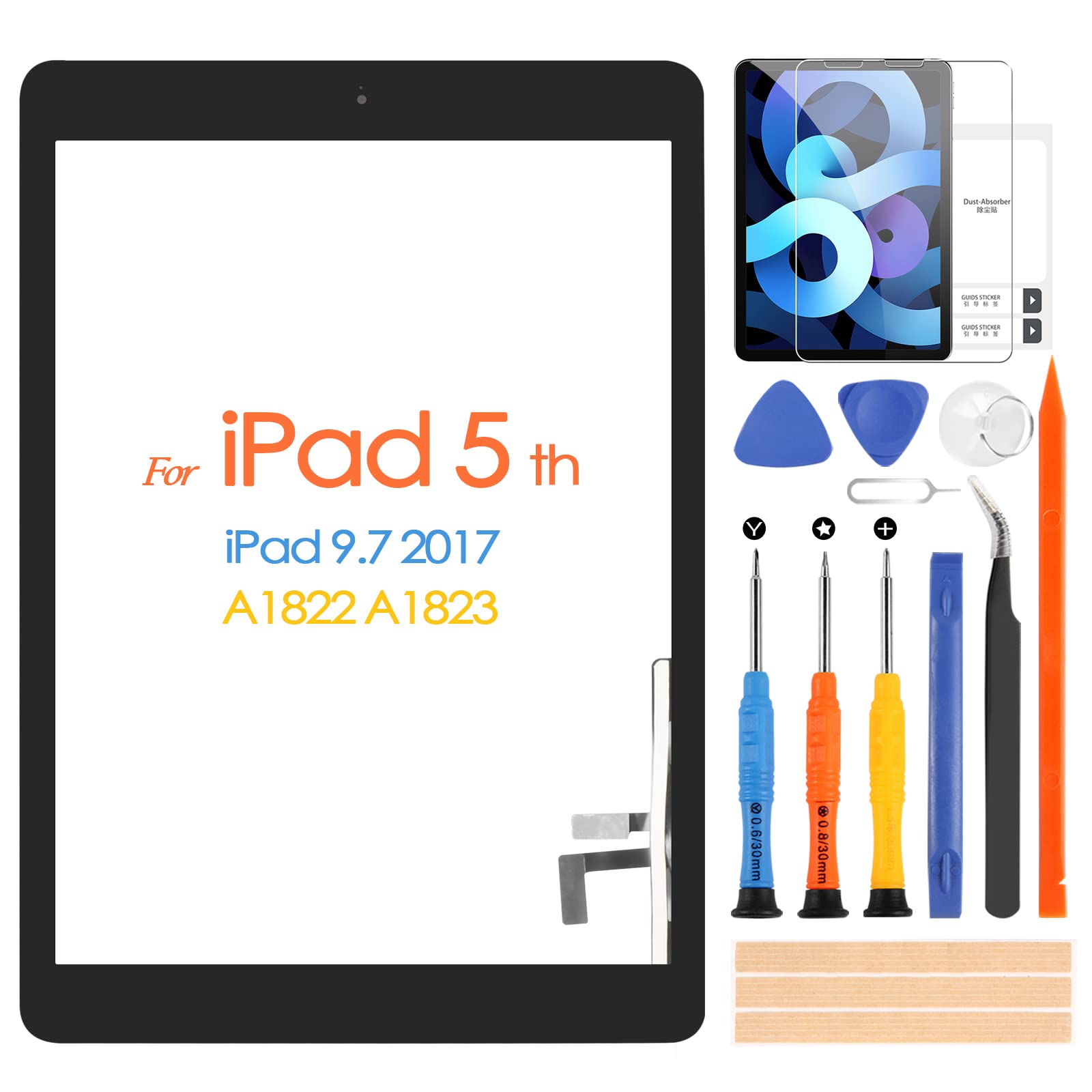 Amazon.com: A1822 A1823 Screen Replacement, for iPad 2017 5th