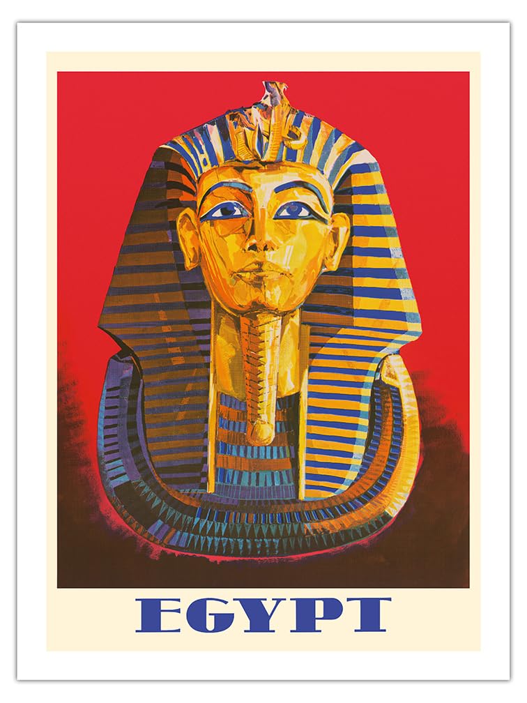 古代エジプトファラオ アート ツタンカーメン 壁掛け絵画