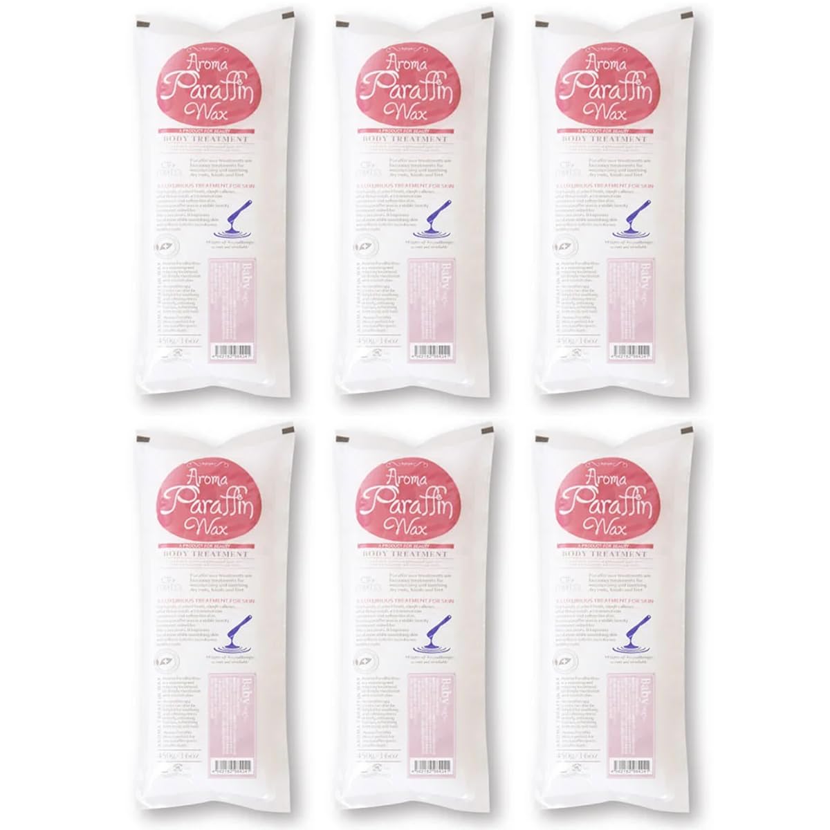 Amazon.co.jp: アロマ パラフィンワックス ベビー 450g (6個セット