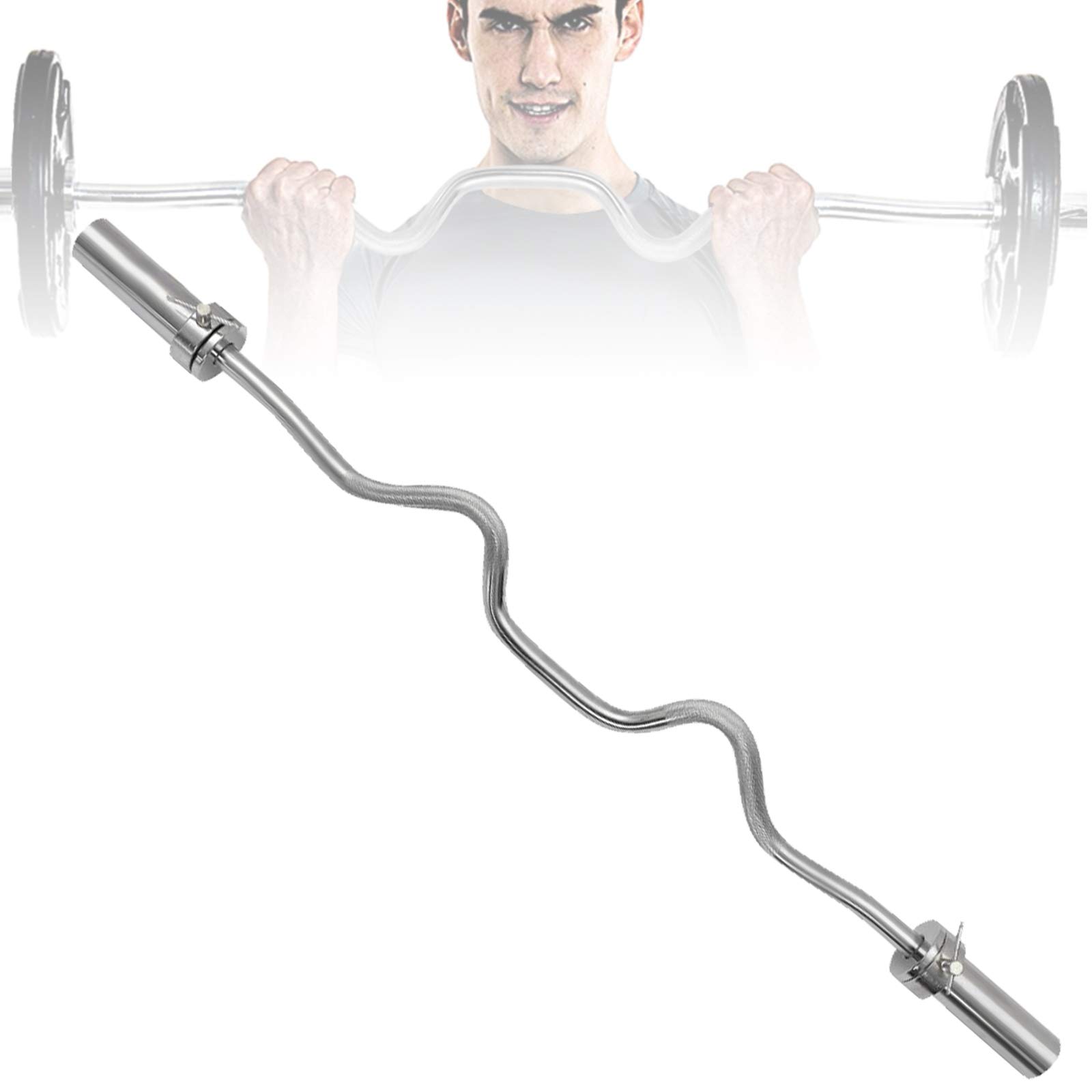 Amazon | 120cm ダンベルシャフト,オリンピックWバー,オリンピッ