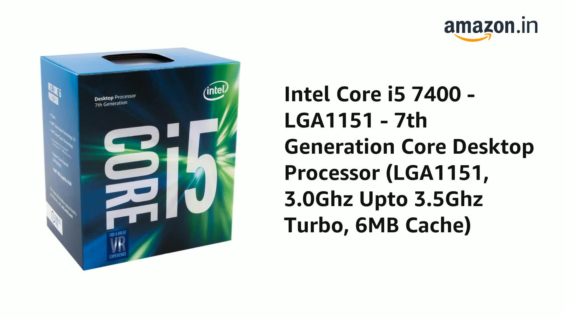 Amazon.in: Buy Intel Core i5 7400 - LGA1151-7th Generation Core
