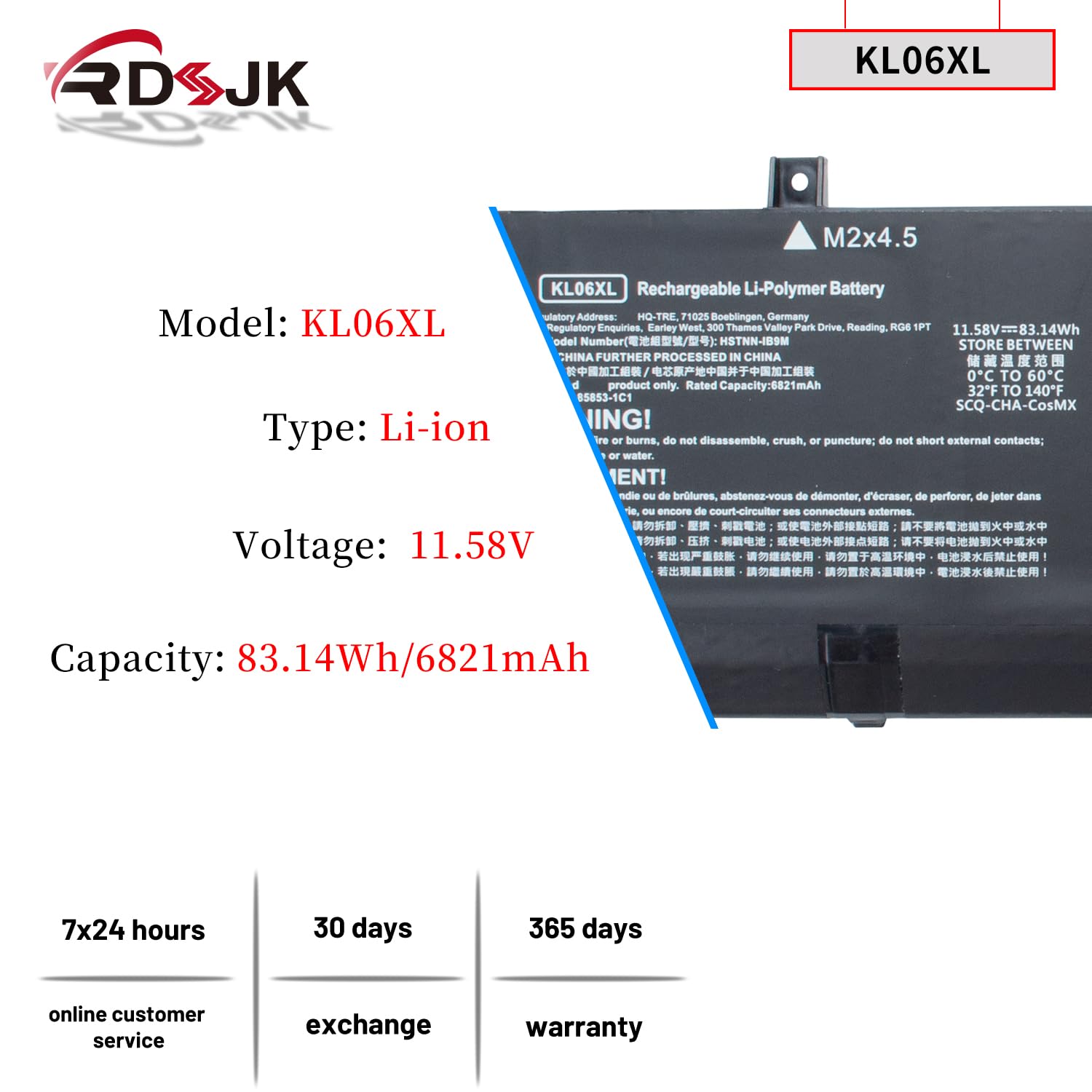 Amazon.com: KL06XL KL06 Laptop Battery for HP Envy 15-EP0000NS 15