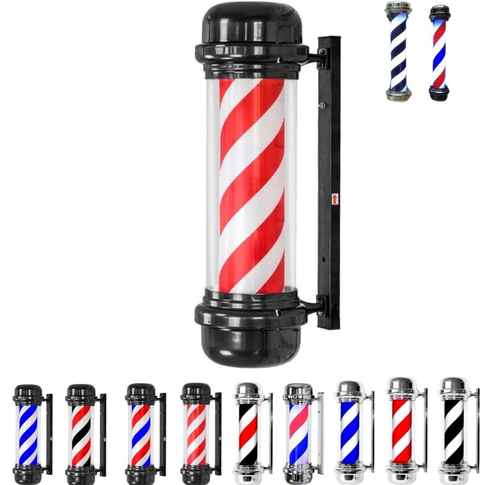 Amazon | pisipe サインポール 理容 理髪店ポールライトライト