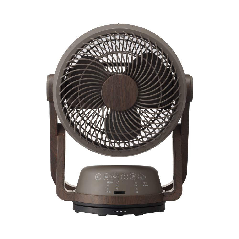 Amazon | ドウシシャ サーキュレーター DC 木目調 19㎝ 首振り 風量4