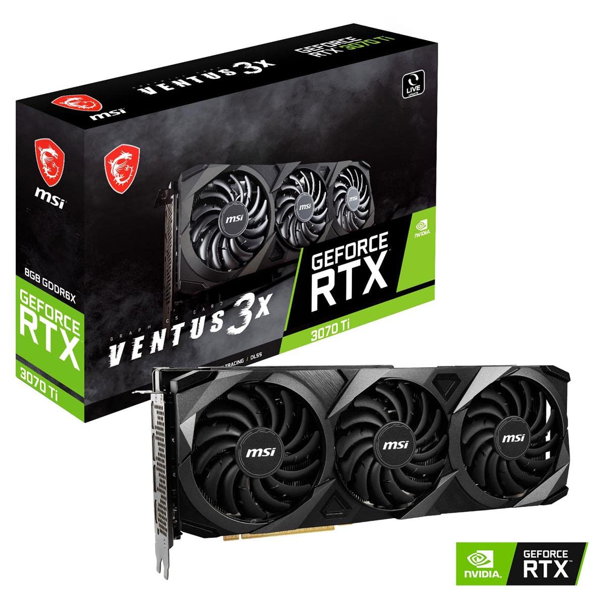 Amazon.com: msi Gaming GeForce RTX 3070 Ti 8GB GDRR6X 256-Bit HDMI
