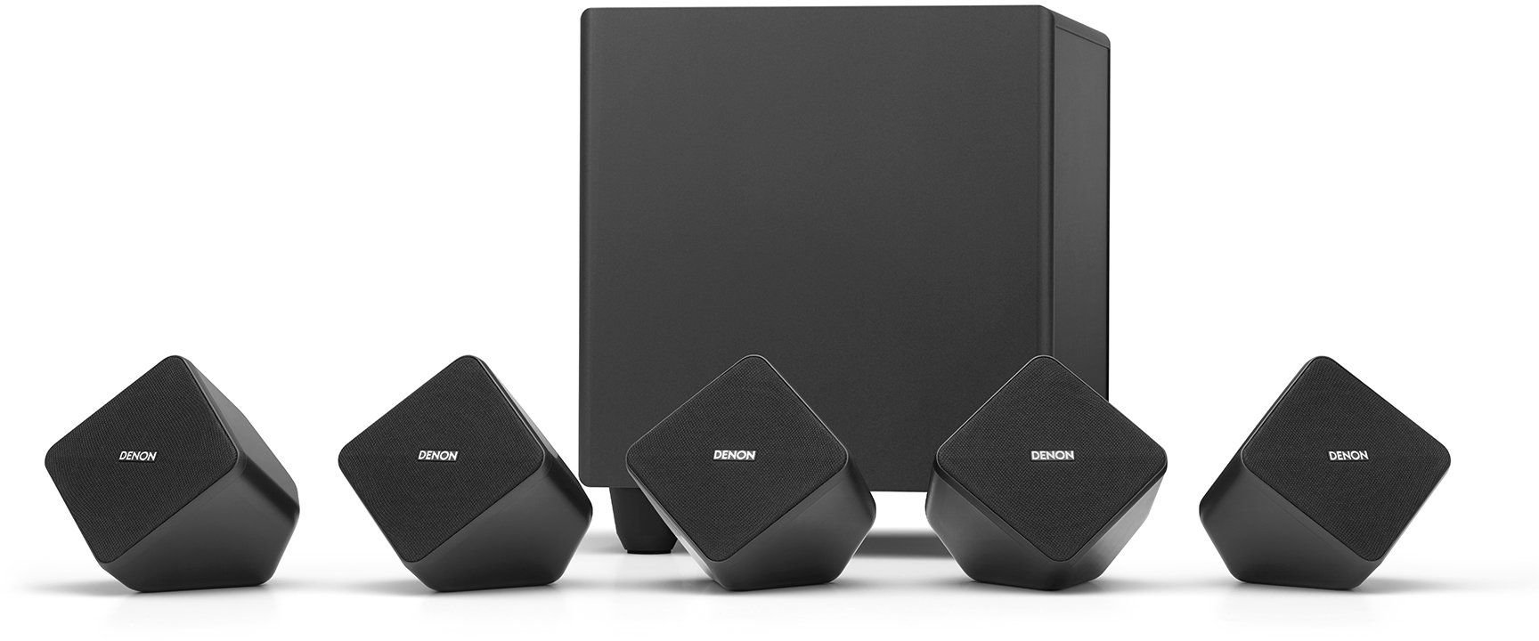 Amazon.co.jp: Denon サテライトスピーカー×5 + アクティブサブ