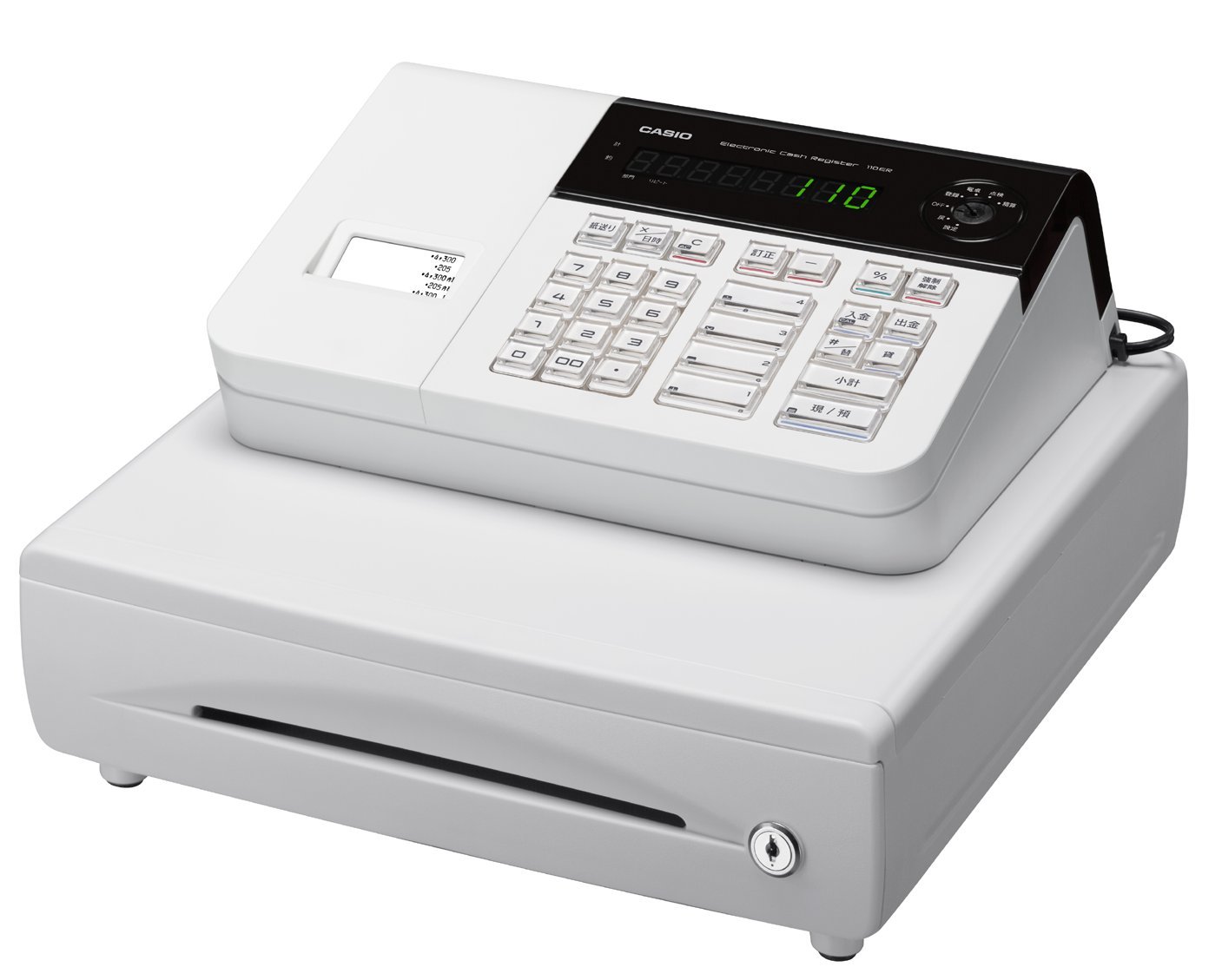 Amazon | カシオ レジスター 4部門 小型ドロア 110ER | レジスター本体