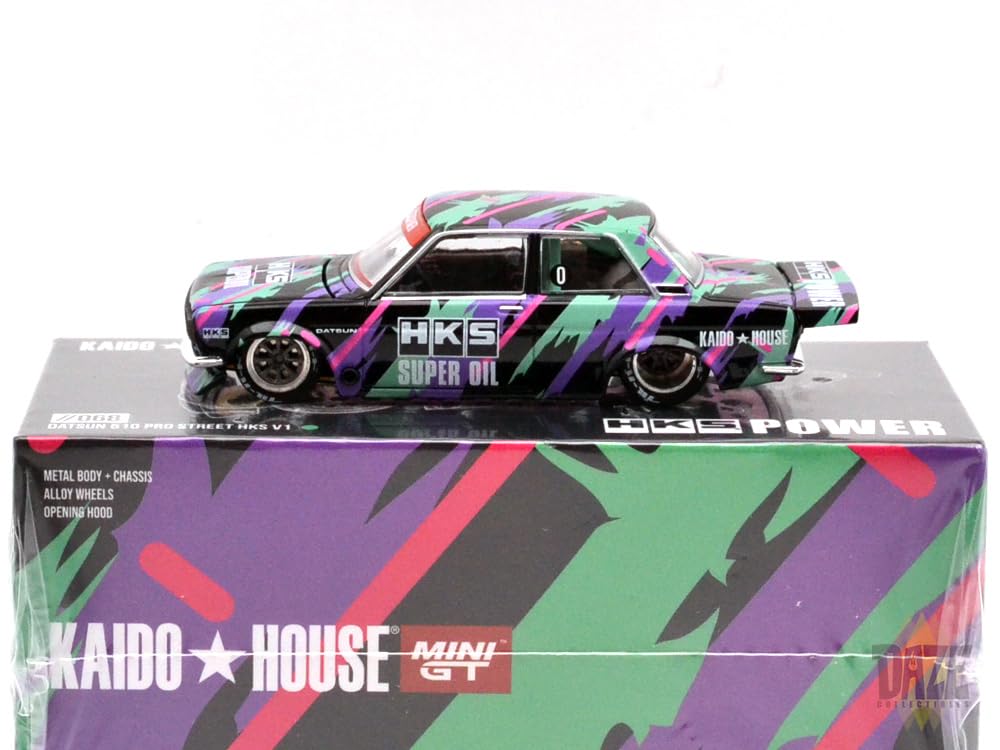 Amazon | MINI GT 1:64 Scale Model KAIDO HOUSE - DATSUN 510 PRO