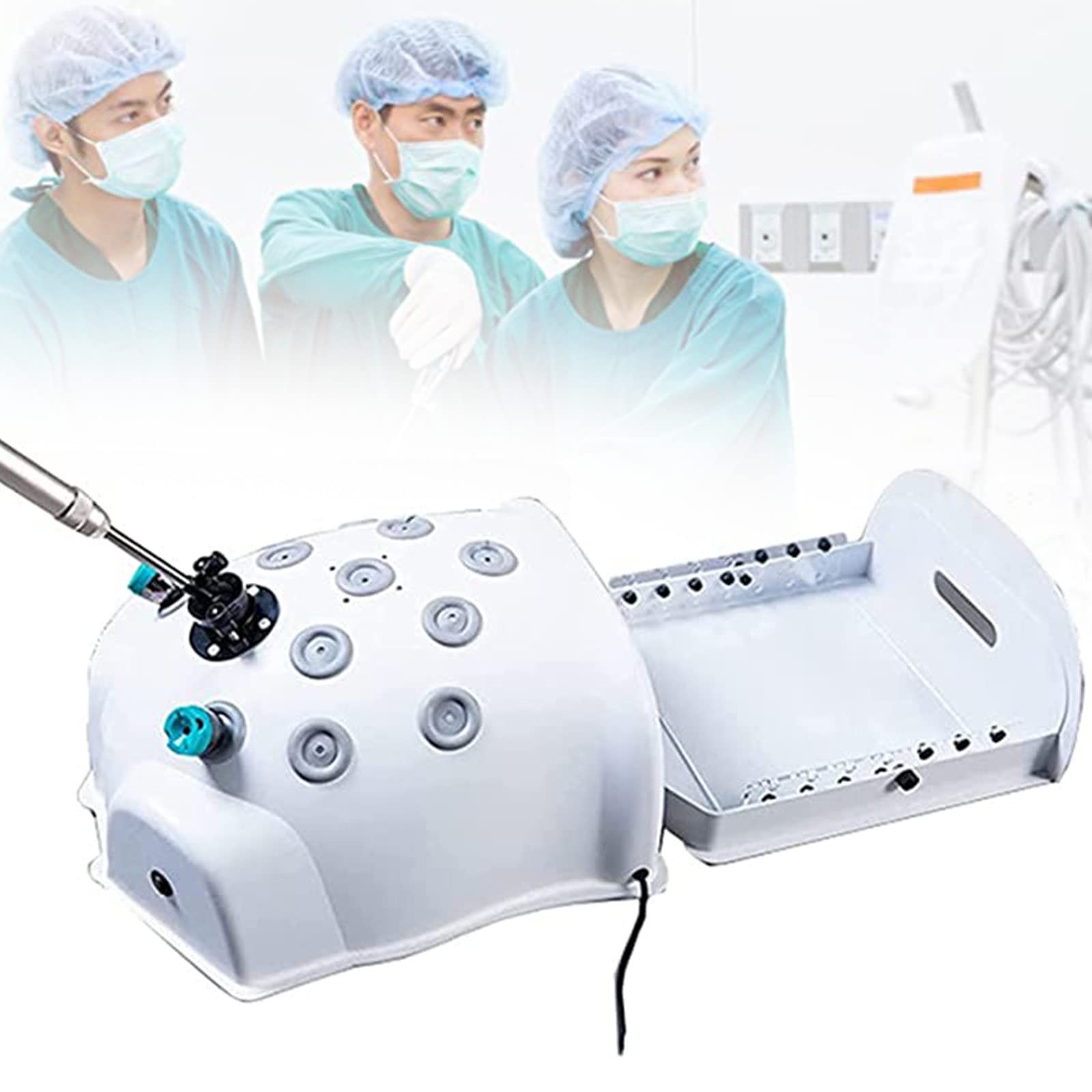 Amazon.co.jp: 腹腔鏡トレーナーシミュレーターボックスキット、腹腔鏡