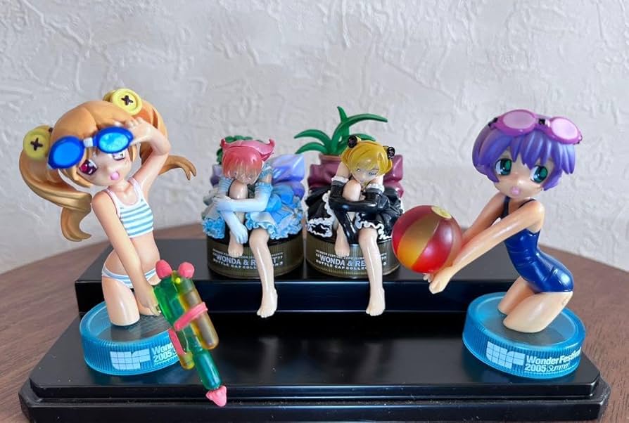 Amazon.co.jp: ワンダちゃんリセットちゃん ボトルキャップフィギア 4