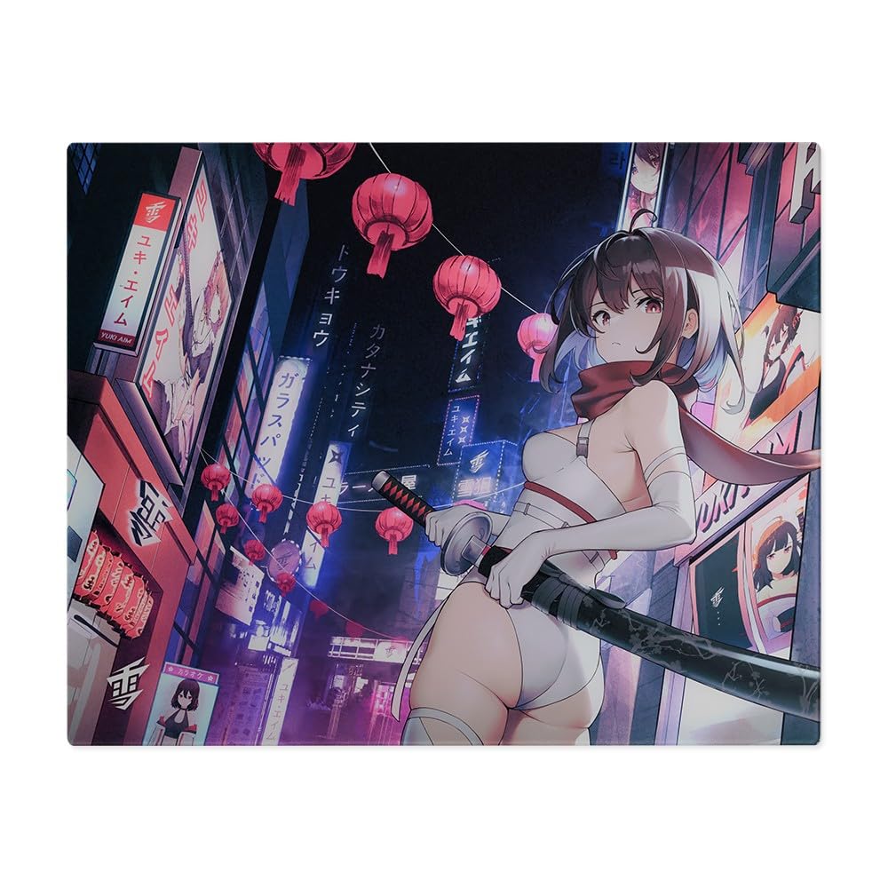 Amazon.co.jp: Yuki Aim Glass Mousepad Katana Large ガラスマウス