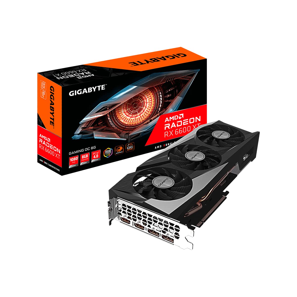 Amazon | GIGABYTE グラフィックボード AMD Radeon RX6600XT GDDR6 8GB