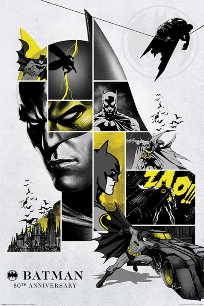Amazon.com: iPosters Batman 80th Anniversary Poster Maxi - 91.5 x