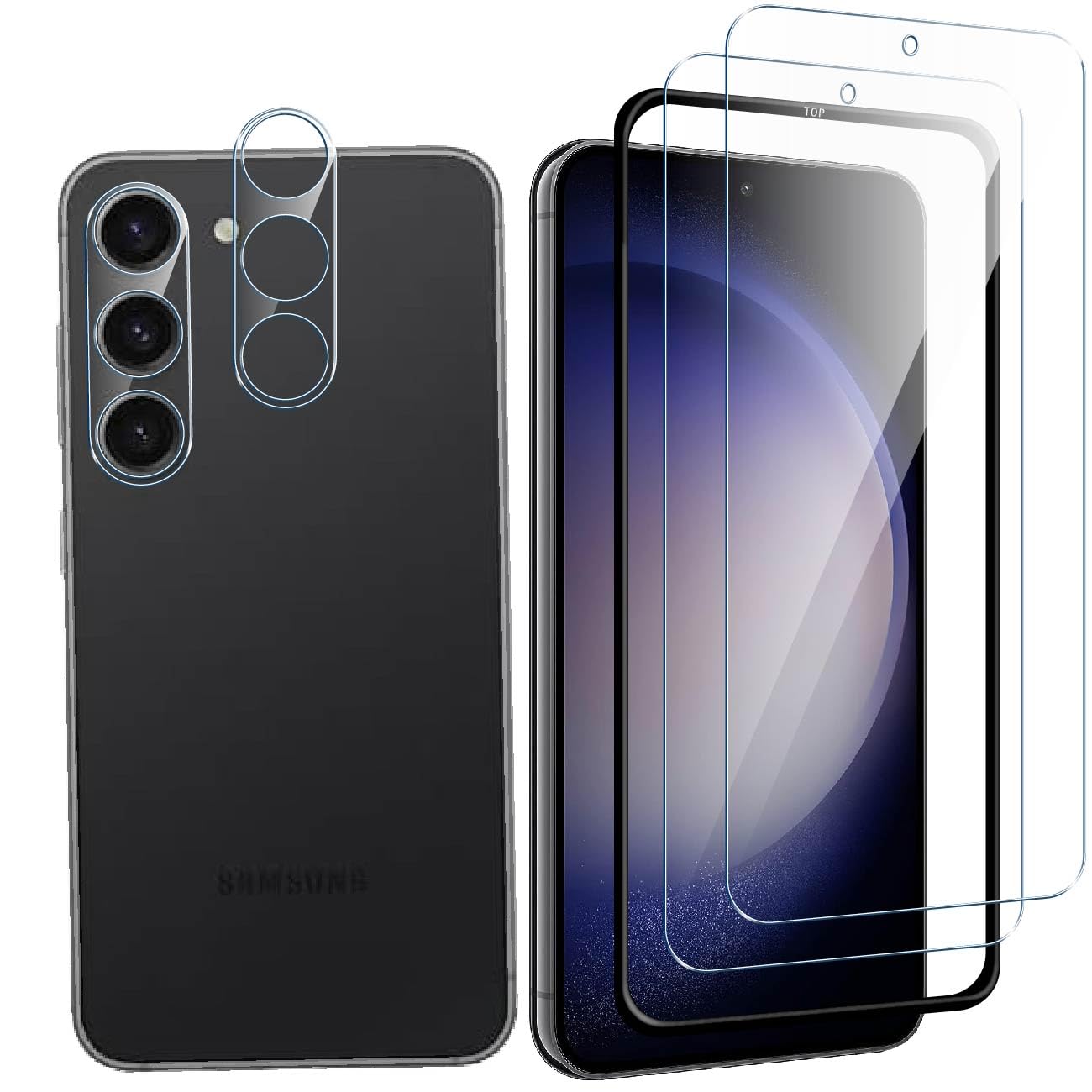 Amazon | 対応 Galaxy S24 SCG25 SC-51E 用の フィルム【2+2枚 日本