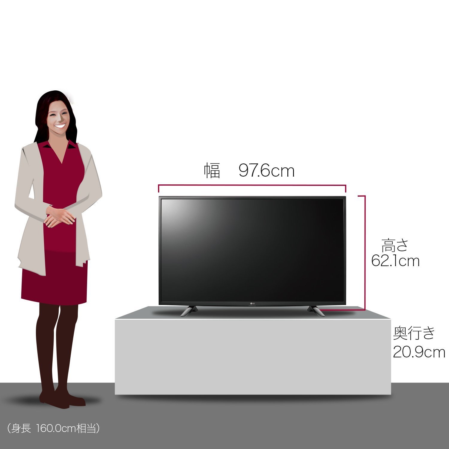 Amazon | LG 43V型 液晶 テレビ 43UH6100 4K対応 HDR対応 IPS4Kパネル