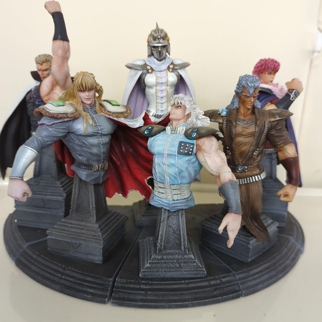 Amazon | 北斗の拳 胸像フィギュア 南斗六聖挙 2ndカラー版 6体セット