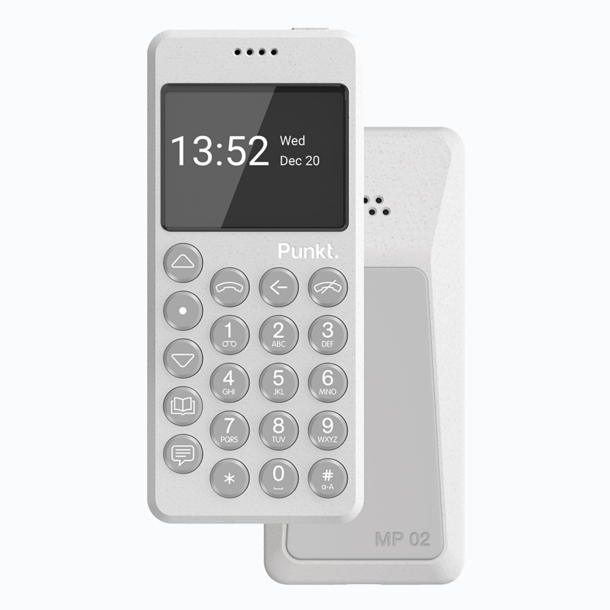 Punkt. MP02 Yeni Nesil Minimalist Cep Telefonu 4G LTE ile, Dijital