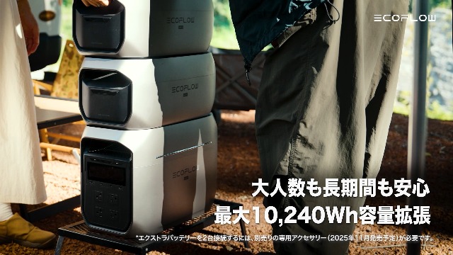Amazon.co.jp: EcoFlow ポータブル電源 DELTA 3 Max Plus 2048Wh 大
