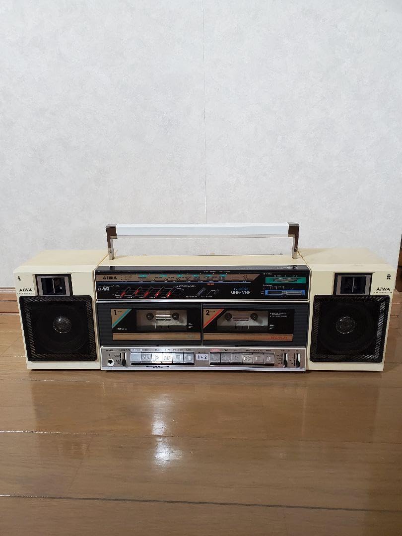 Amazon.co.jp: アイワ CA-W3 ダブルラジカセ カセット レトロ : おもちゃ