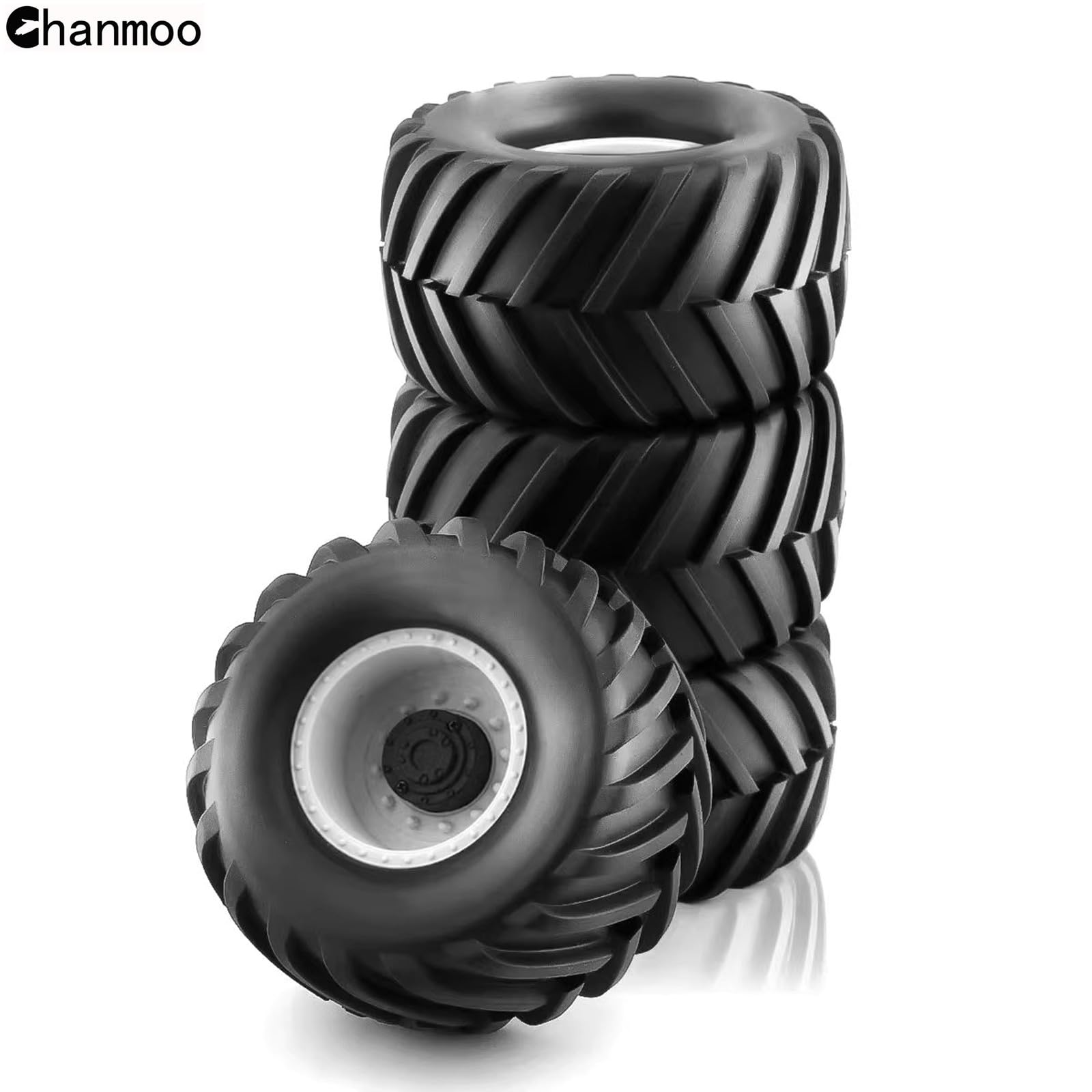 Amazon | Chanmoo 1/10 RC モンスタートラックタイヤとハード
