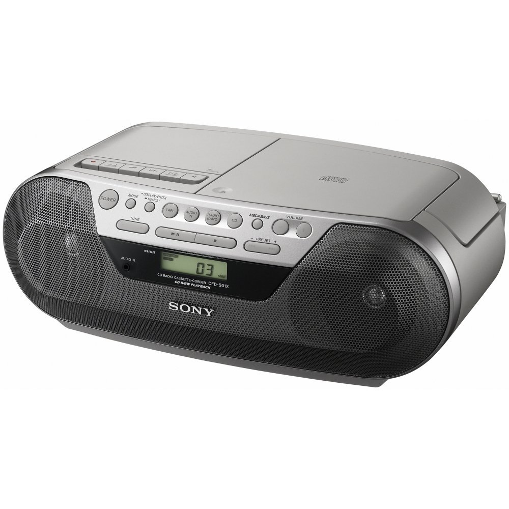 Amazon.com: Sony CFDS05 CD Radio Cassette Recorder Boombox Speaker