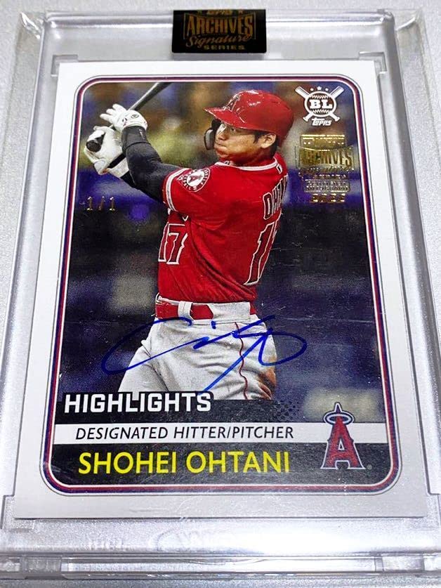 Amazon.co.jp: 【1of1! 世界1枚限定！】大谷翔平 Topps Archives 2022