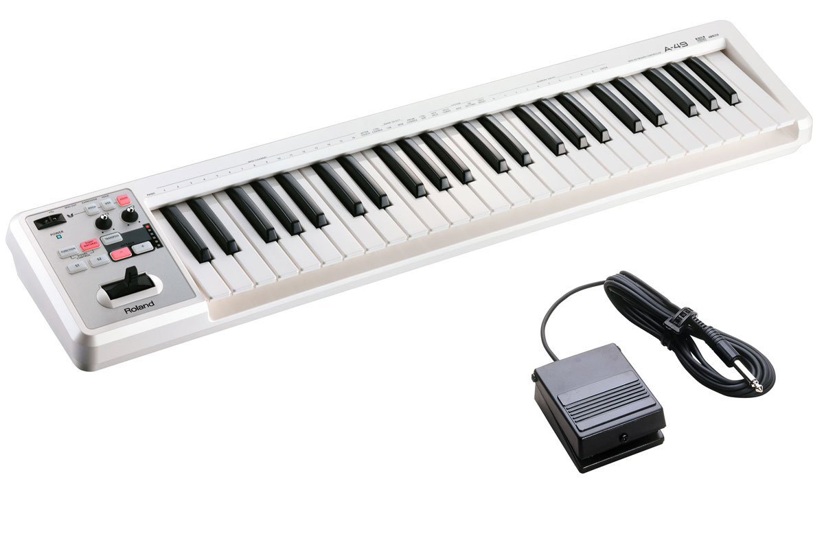 Amazon | Roland ローランド/A-49 WH ホワイト 【DP-2ペダルセット