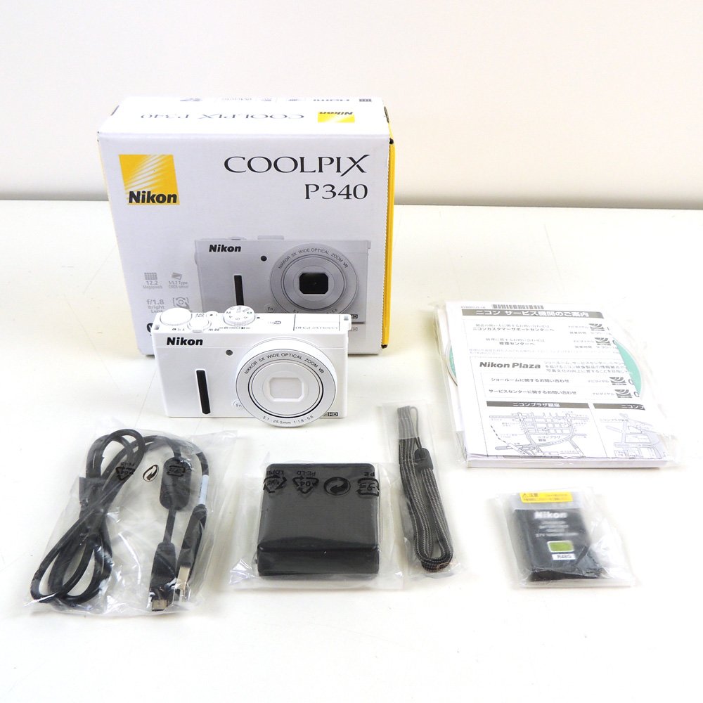 Amazon | Nikon デジタルカメラ P340 開放F値1.8 1200万画素 ホワイト