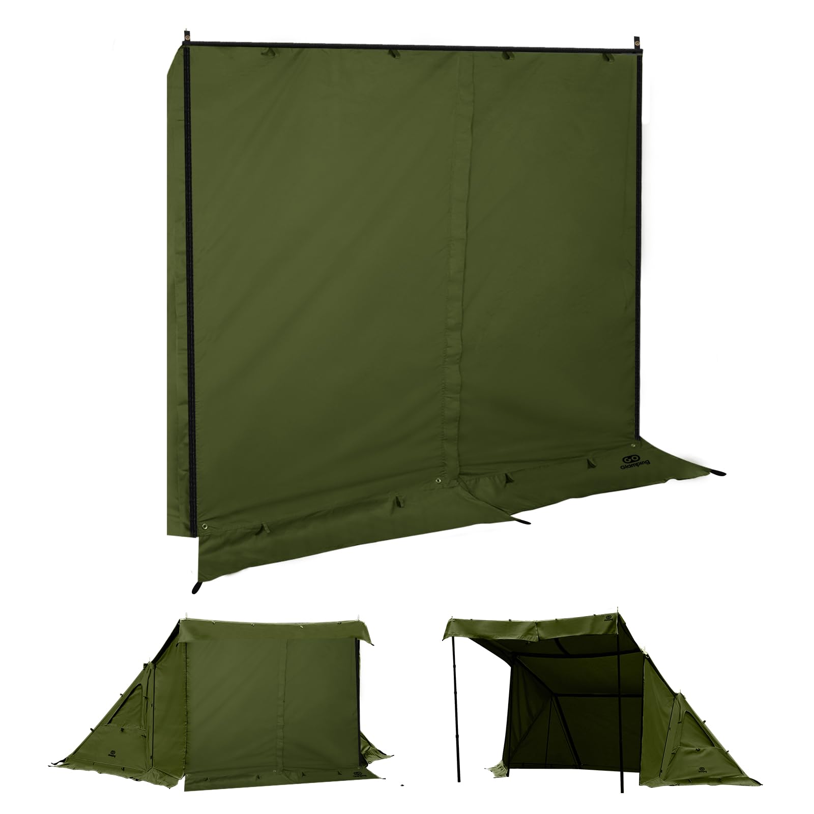 Amazon | GOGlamping G・G PUP 2.0パップテント専用 前幕tc 1人用 炎幕