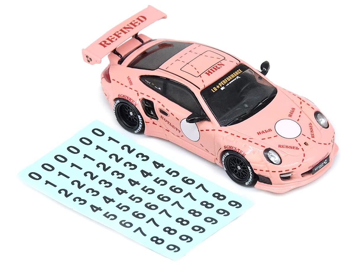 997 LBWK Pink Pig CarLoverDiecast Special Edition with Decals 1/64