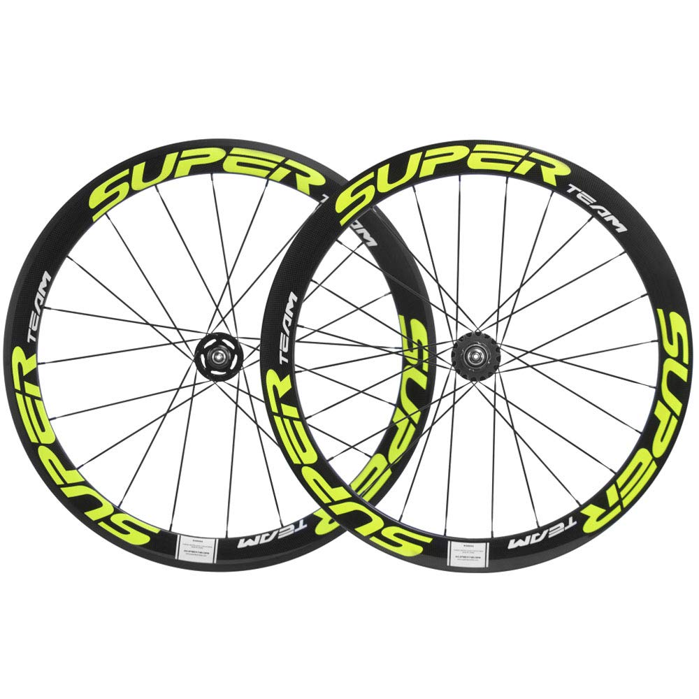 Amazon | Superteam 50/23mm カーボンホイールセット 固定ギア バイク