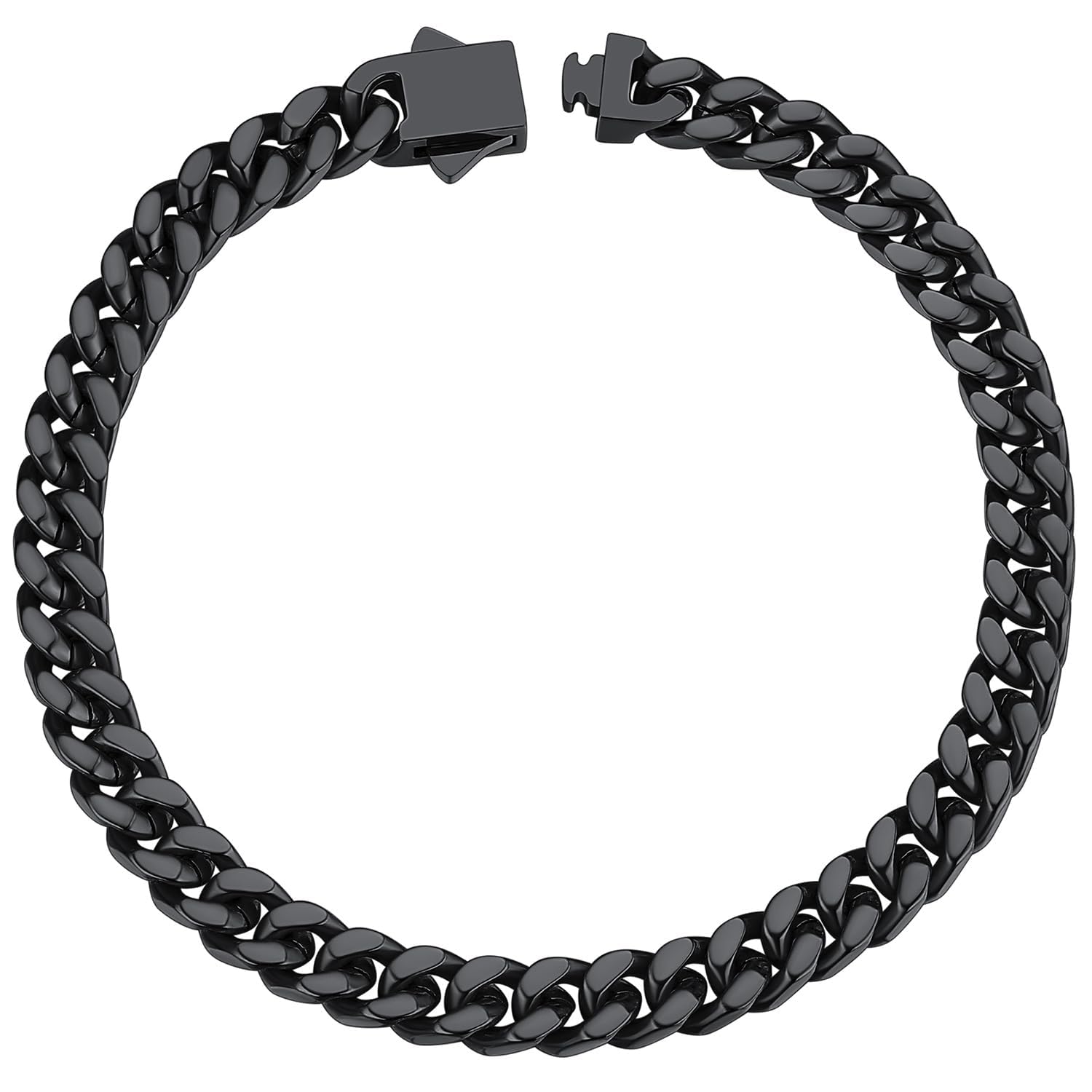 ChainsHouse Stainless Steel Cuban Link Bracelet for Men, 5mm/7mm