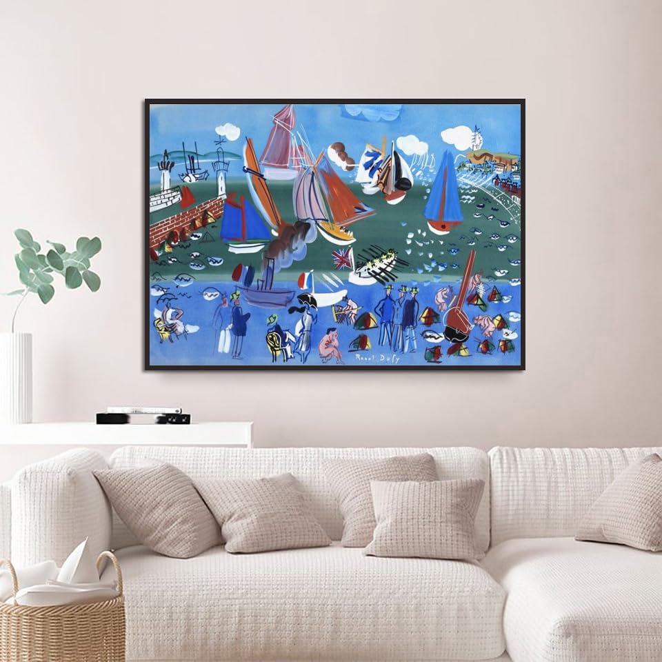 Amazon.co.jp: ラウル・デュフィ ポスター《Visite Du Havre