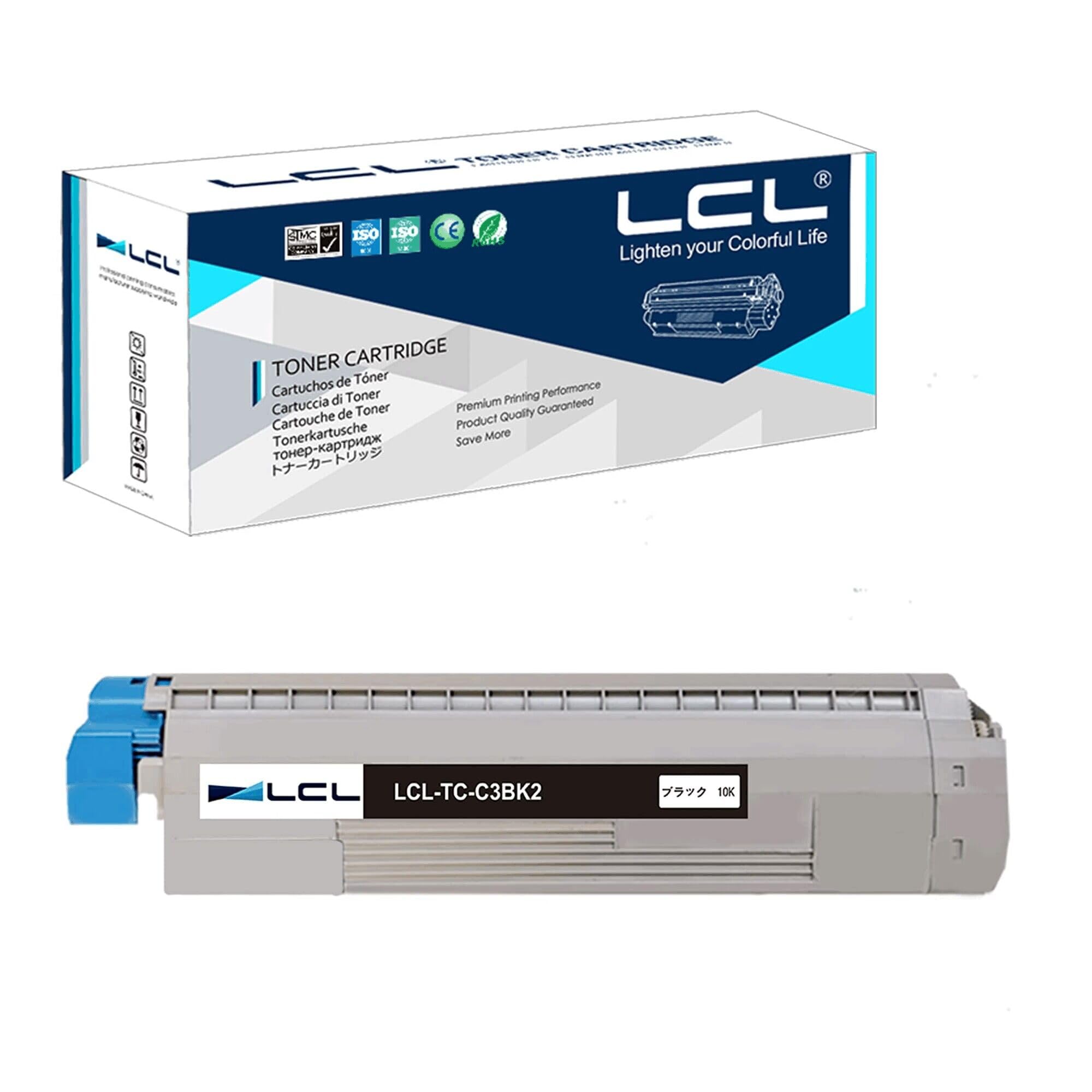 Amazon.co.jp: LCL OKI用 TC-C3B TC-C3B2 TC-C3BK2 大容量 10000枚