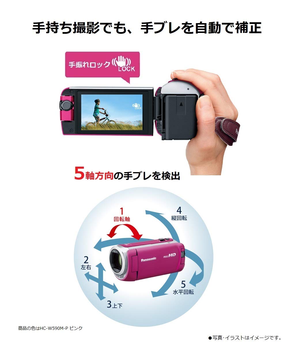 Amazon.co.jp: パナソニック HDビデオカメラ 64GB ワイプ撮り 高倍率90