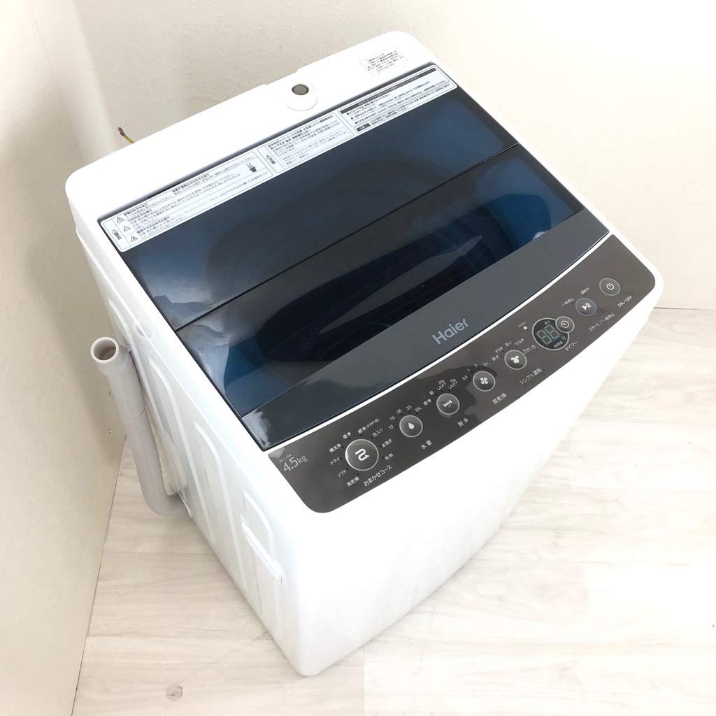 Amazon.co.jp: ハイアール 4.5kg 全自動洗濯機 ブラックHaier JW-C45A