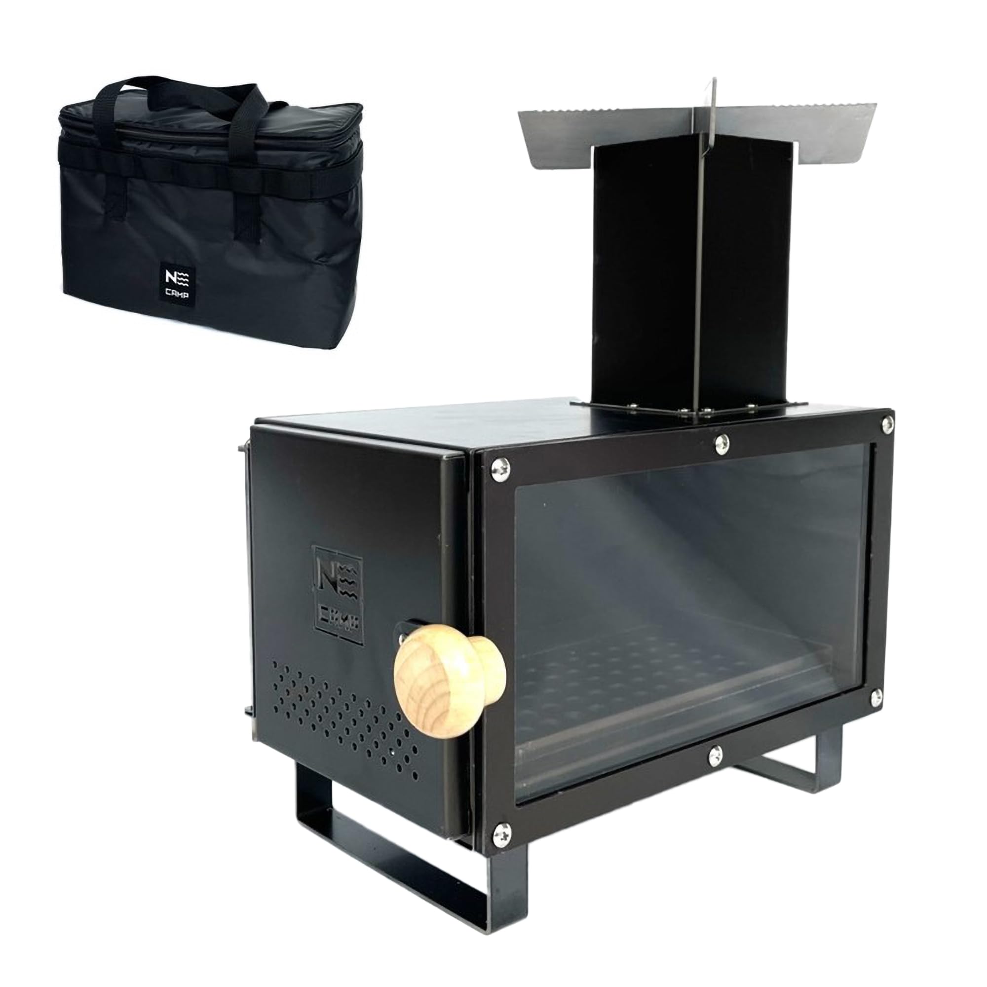 Amazon.co.jp: テーブルエース（ブラック/専用バッグ付き） ミニ薪