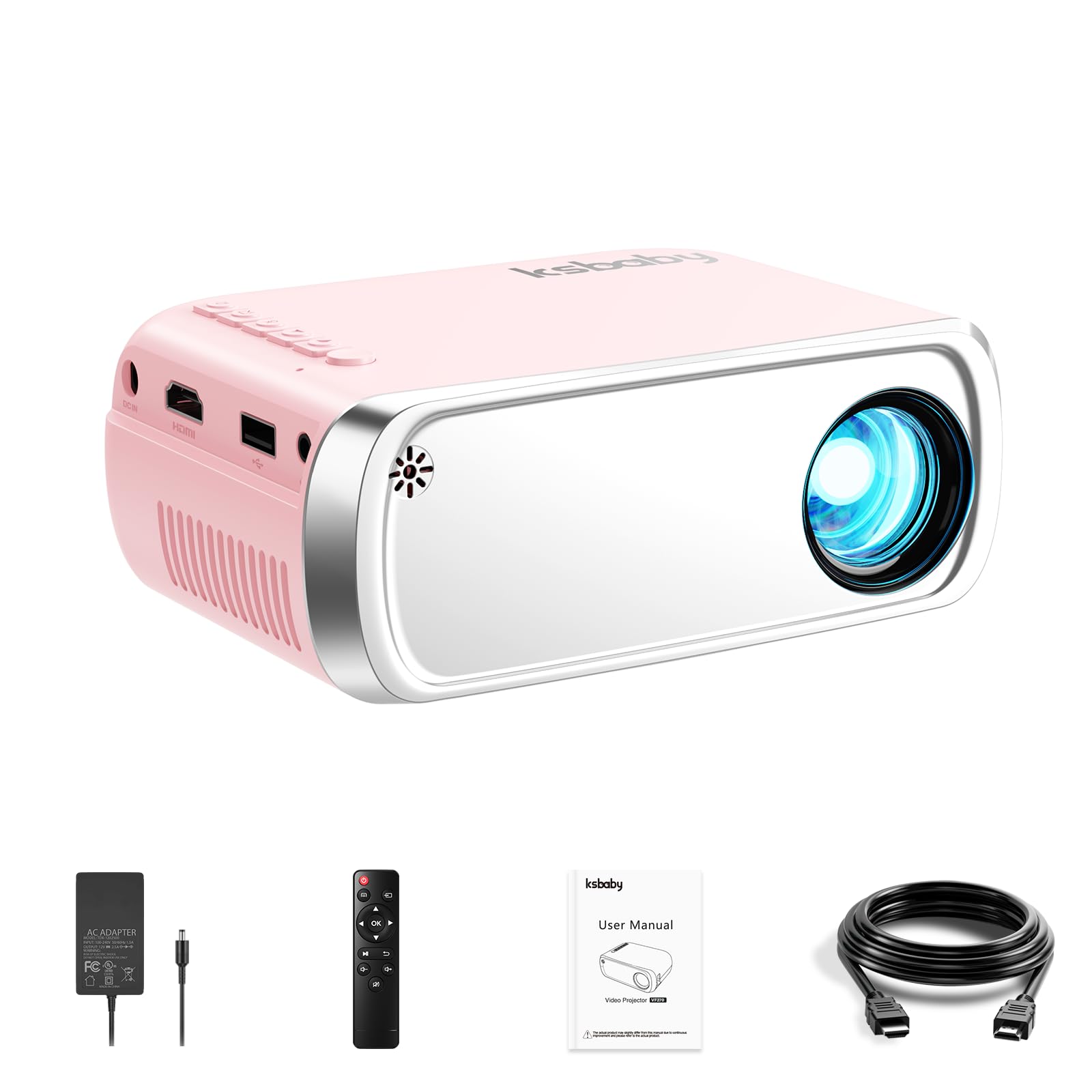 Amazon.com: ksbaby Mini Projector for Outdoor Portable Projectors