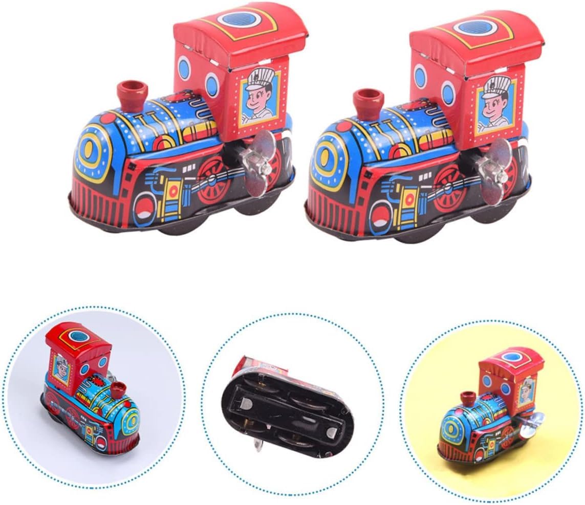 Amazon.co.jp: 2個 ブリキ 機関車 電車 用 ミニ 電車 おもちゃ 用