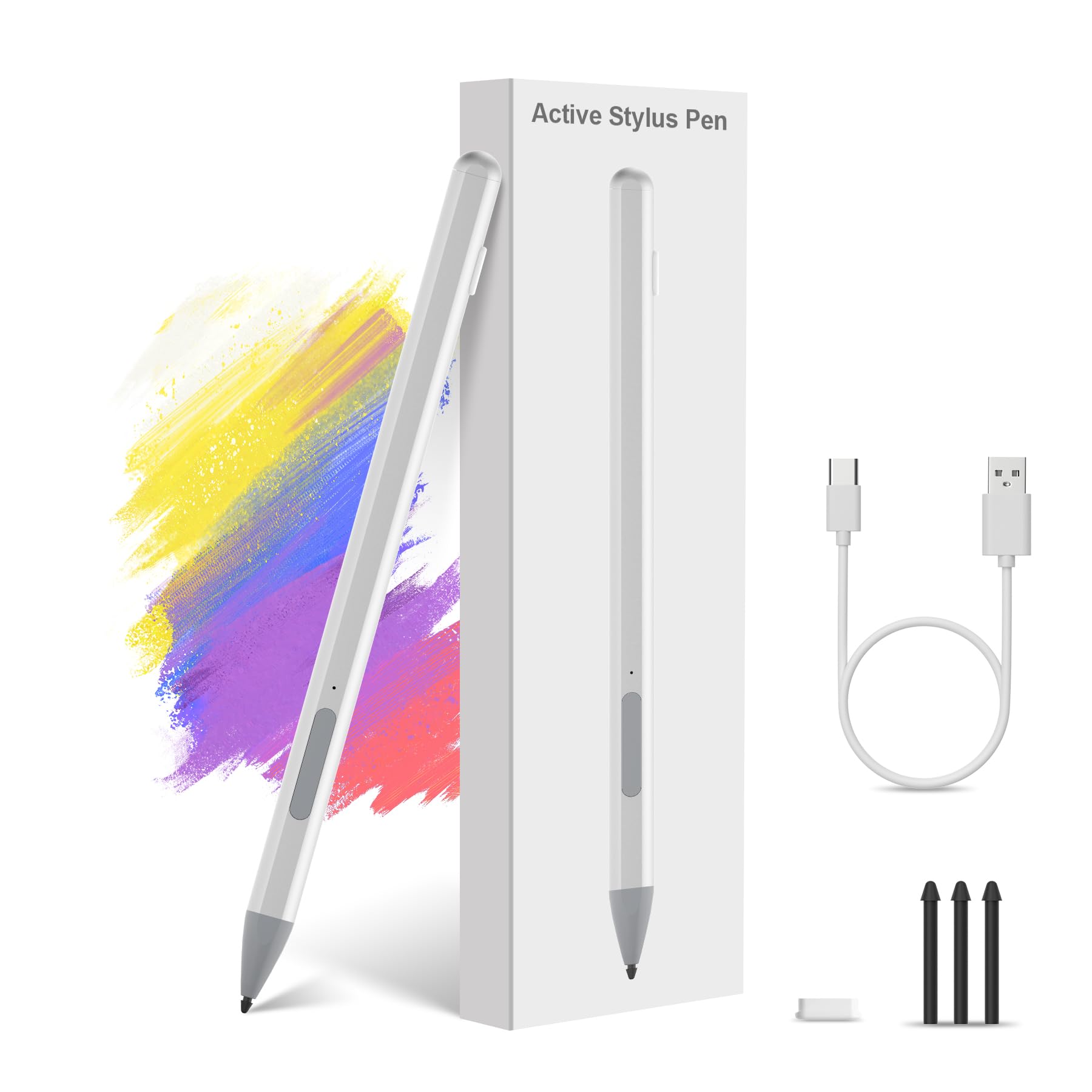 Amazon | Surface用タッチペン 4096段階筆圧 パームリジェクション機能